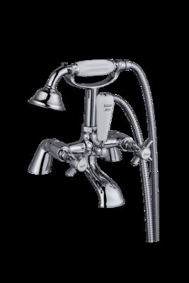 Brass Bath Shower Mixer Faucet With Chrome Finish Classical T8046