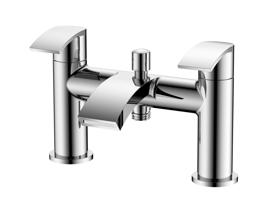 Chrome 2 Handle Bath Shower Mixer Coral with 0.5-3.0 Bar Pressure T8881