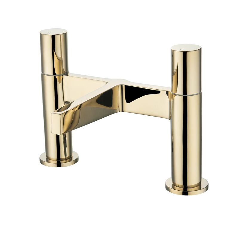 Double Handle Bath Shower Mixer Faucet Made of Brass Suitable for Hotels T9184